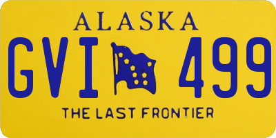 AK license plate GVI499