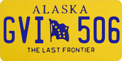 AK license plate GVI506