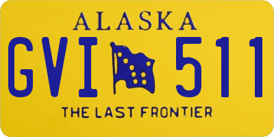 AK license plate GVI511