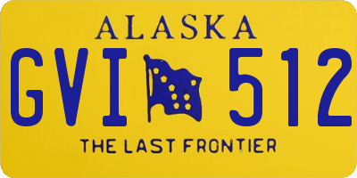 AK license plate GVI512