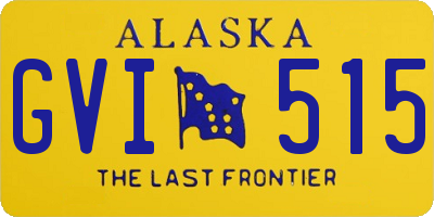 AK license plate GVI515