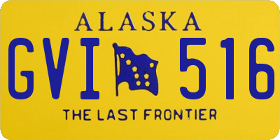 AK license plate GVI516