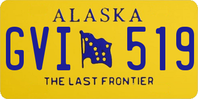 AK license plate GVI519