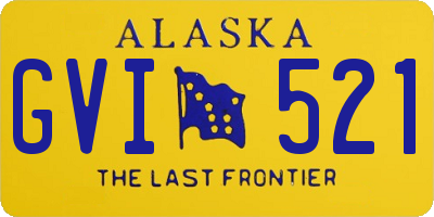 AK license plate GVI521