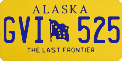 AK license plate GVI525