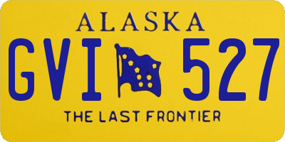 AK license plate GVI527