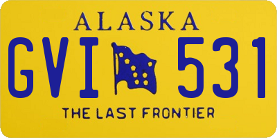 AK license plate GVI531