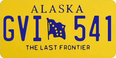 AK license plate GVI541