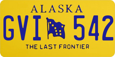 AK license plate GVI542