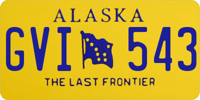 AK license plate GVI543