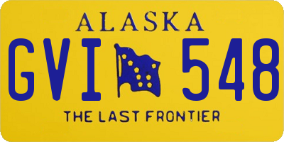 AK license plate GVI548