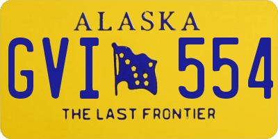 AK license plate GVI554