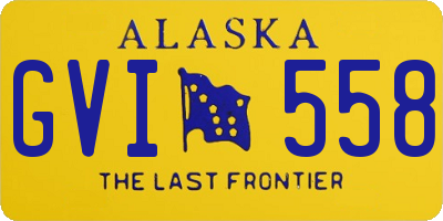 AK license plate GVI558