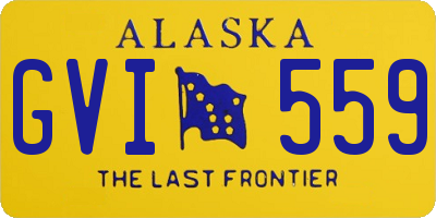 AK license plate GVI559