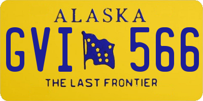 AK license plate GVI566