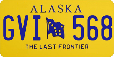 AK license plate GVI568