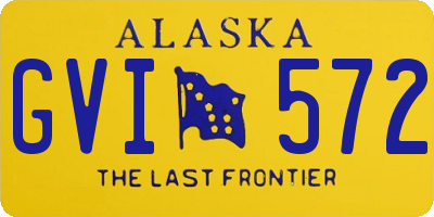 AK license plate GVI572