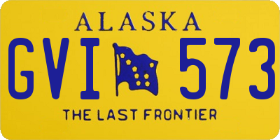 AK license plate GVI573