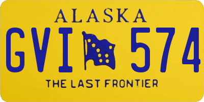 AK license plate GVI574