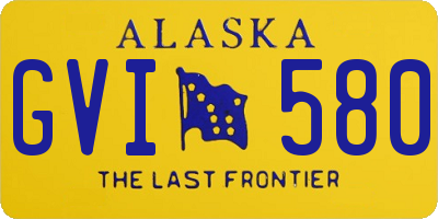 AK license plate GVI580