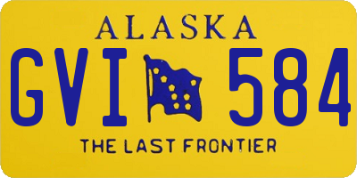 AK license plate GVI584