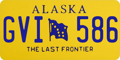 AK license plate GVI586