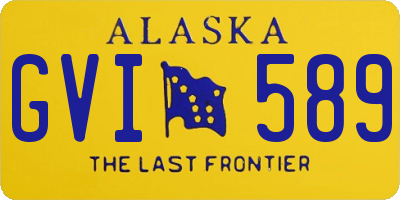 AK license plate GVI589