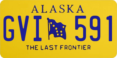 AK license plate GVI591