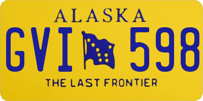 AK license plate GVI598