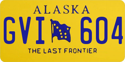 AK license plate GVI604