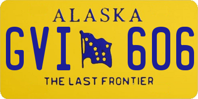 AK license plate GVI606