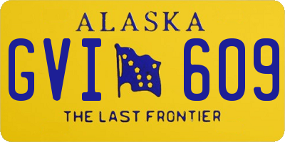 AK license plate GVI609