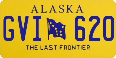 AK license plate GVI620