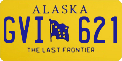 AK license plate GVI621