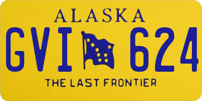 AK license plate GVI624