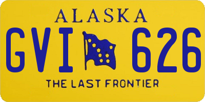 AK license plate GVI626