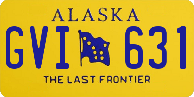 AK license plate GVI631