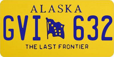 AK license plate GVI632