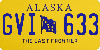 AK license plate GVI633