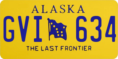 AK license plate GVI634