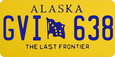 AK license plate GVI638