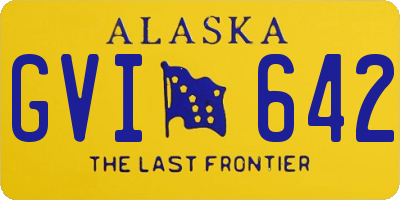 AK license plate GVI642