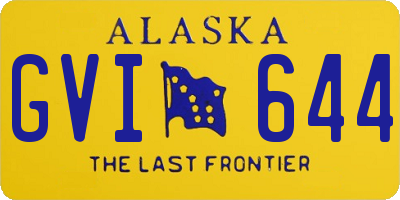 AK license plate GVI644