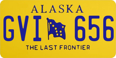 AK license plate GVI656