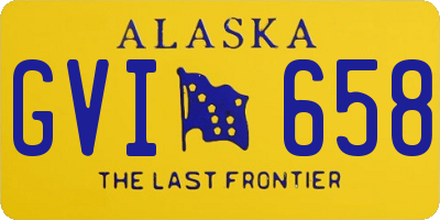 AK license plate GVI658