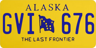 AK license plate GVI676