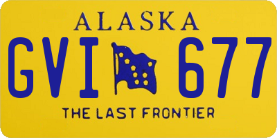 AK license plate GVI677