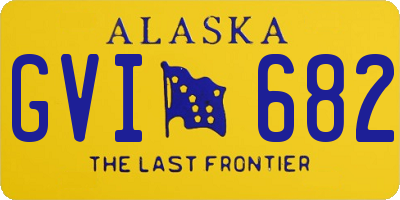 AK license plate GVI682