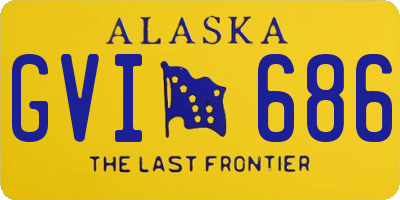 AK license plate GVI686