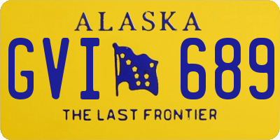 AK license plate GVI689